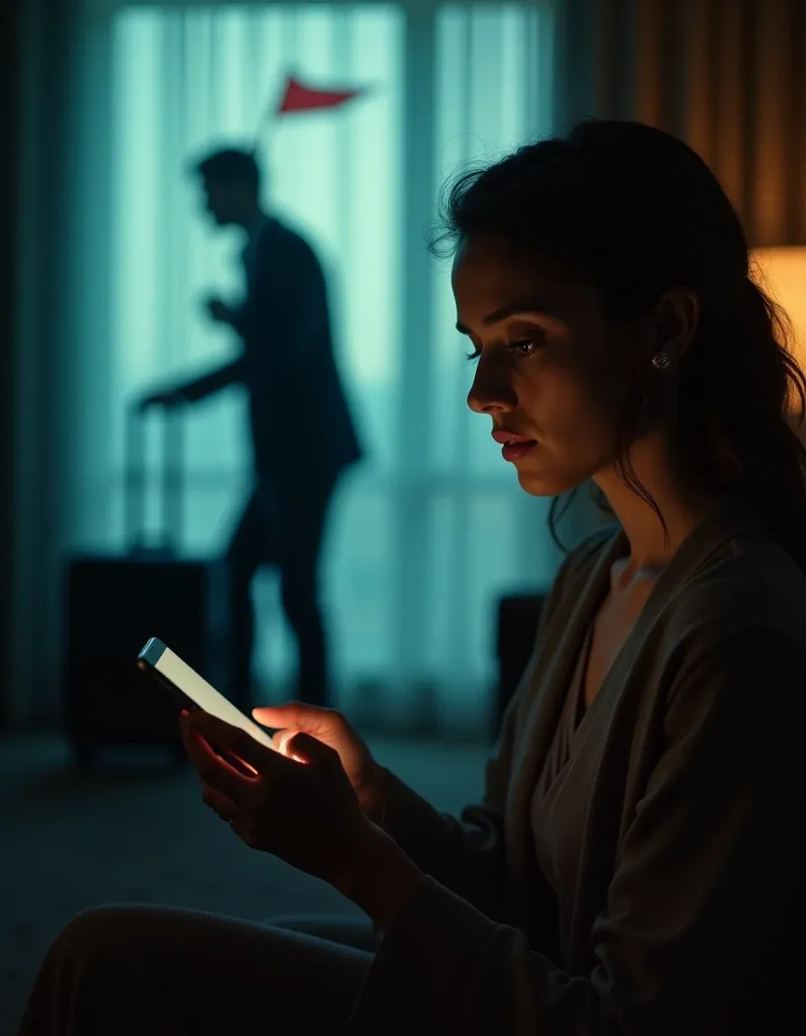 Engaged woman confronting red flags after partner's controlling reaction.