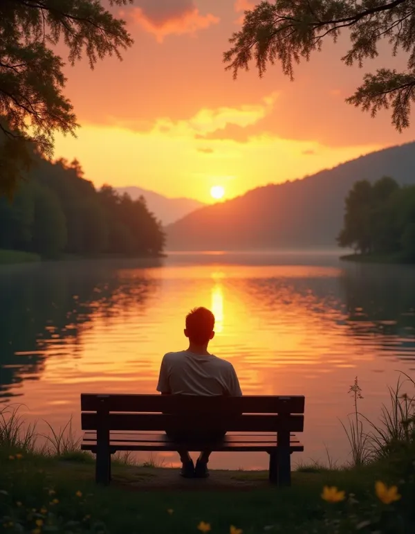 A serene landscape symbolizing balance for those living with bipolar disorder.