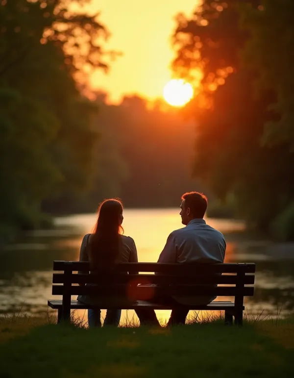 A serene sunset scene symbolizing trust and new beginnings.